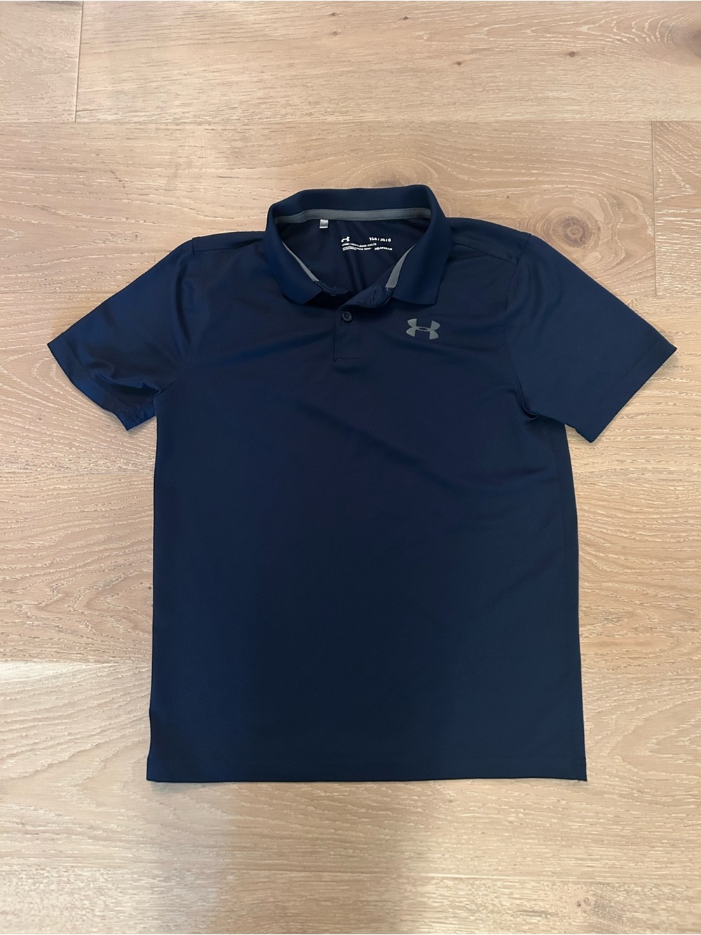 Under Armour Boys Dark Navy Performance Polo Size Large